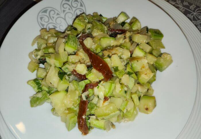 Courgettes sautées au parmesan